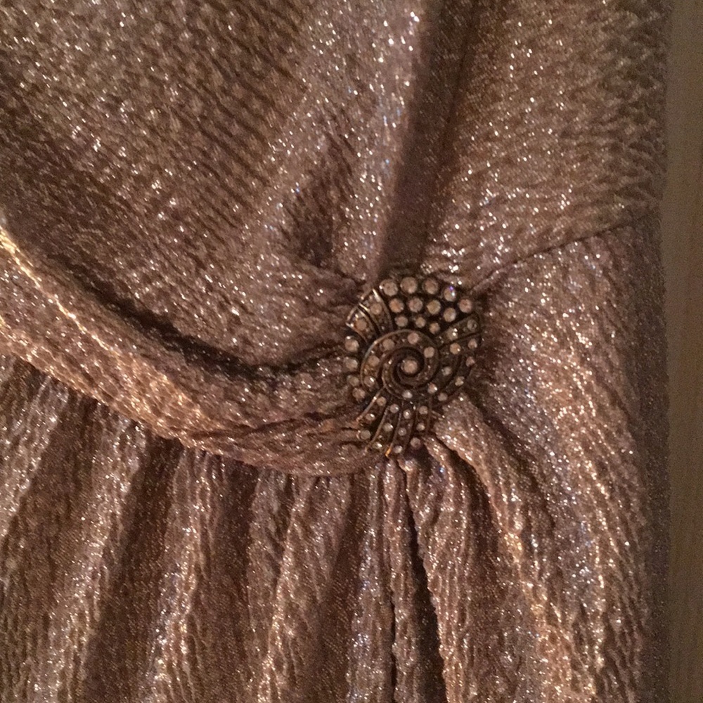 Ralph Lauren evening size 6 metallic dress - Picture 5 of 7